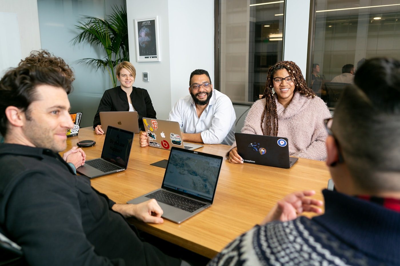 Team discussing a corporate gifting brief