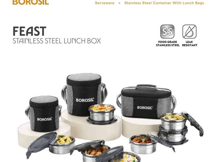 Feast SS Lunch Box Universal (Set of 2)