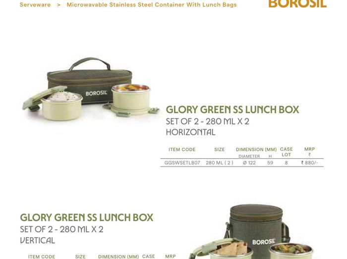 Glory Lavender SS Lunch Box (Set of 3)