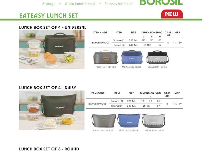 Eateasy Lunch Box Set of 2 - Round