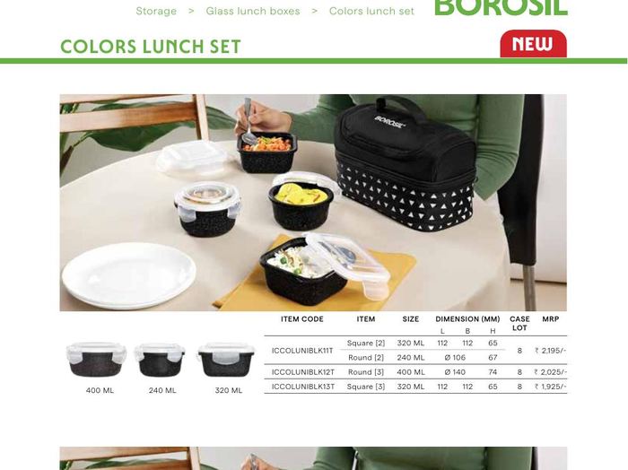 Colors Lunch Set (Black)