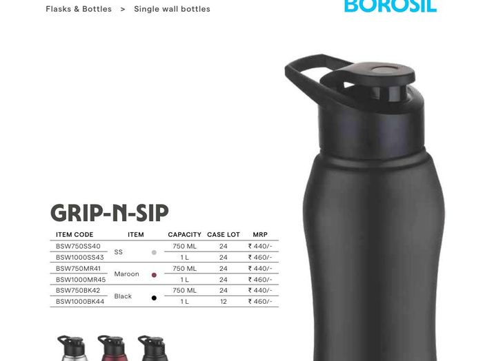 Grip-N-Sip Steel Bottle